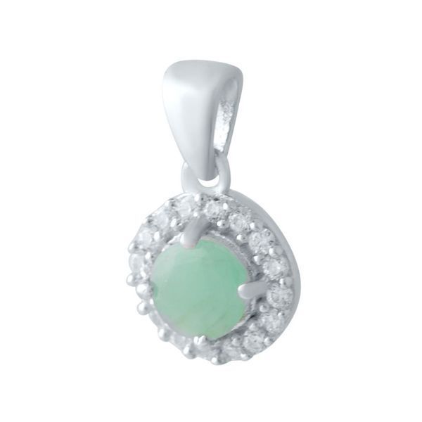 Серебряная подвеска с изумрудом 0.697ct (2042327) 2042327 фото