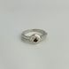 Серебряное кольцо с натуральным гранатом 0.142ct, вес изделия 3,11 гр (2104100) 17 размер 2104100 фото 2