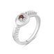 Серебряное кольцо с натуральным гранатом 0.142ct, вес изделия 3,11 гр (2104100) 17 размер 2104100 фото 1