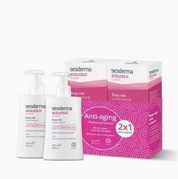 Sesderma Увлажняющее молочко для тела Acglicolic Body Milk 2шт*200 мл Acglicolic Body Milk фото