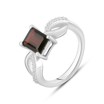 Серебряное кольцо с натуральным гранатом 2.308ct, вес изделия 3,13 гр (2117810) 17 размер 2117810 фото