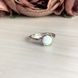 Срібна каблучка з опалом 0.54ct, вага виробу 3,22 гр (2018384) 18 розмір 2018384 фото 2