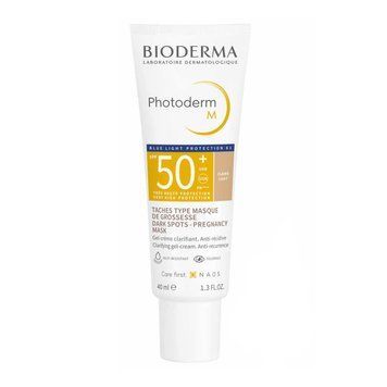 Биодерма Фотодерм М Крем-гель солнцезащитный SPF 50+ Светлый оттенок Bioderma Photoderm М SPF 50+ claire, 40мл 28542X фото