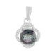 Серебряная подвеска с мистик топазом 2.18ct (2124627) 2124627 фото 1