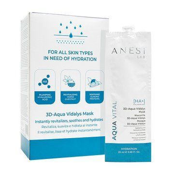 Освежающая и восстанавливающая гель-крем-маска 3D-AQUA VITAL VIDALYS MASK Anesi Lab 20 мл 10шт anesi 033 фото