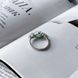 Серебряное кольцо с натуральным изумрудом 2.633ct, вес изделия 3,17 гр (1803493) 17.5 размер 1803493 фото 4