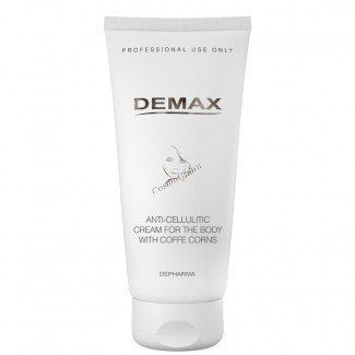 Антицелюлітний крем для тіла з екстрактом кавових зерен Anti-Cellulitic Cream with Coffee Corns Demax 200мл lot 118 фото