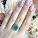 Срібна каблучка з натуральним смарагдом 4.084ct, вага виробу 3,75 гр (1990124) 18 розмір 1990124 фото 3