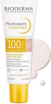 Биодерма Фотодерм Макс Эмульсия очень светлый тон Bioderma Photoderm Max Fluide SPF100 Teinte Tres Claire 40мл 28552D фото