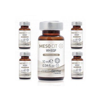 Сироватка з фактором росту EGF Meso Cit WH EGF Medi+derma, 5х10 мл 40002172 фото