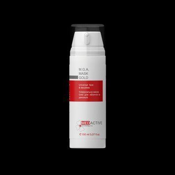 Універсальна маска Gold для обличчя та декольте Medactive M.G.A. MASK GOLD universal face & decollete, 150мл 2915826408 фото