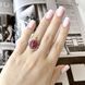 Срібна каблучка з натуральним рубіном 4.895ct, фіанітами, вага виробу 5,84 гр (2165637) 17 розмір 2165637 фото 4