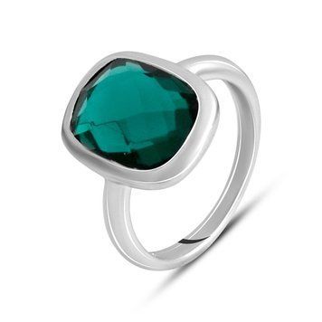 Срібна каблучка з аквамарином nano 5.533ct, вага виробу 3,72 гр (2140146) 17 розмір 2140146 фото