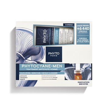Фито Фитоциан Мен Набор средство 12х3,5мл + шампунь 100мл Phyto Phytocyane Men Anti Hair Loss + Shampoo PH5003071 фото