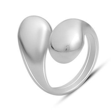 Серебряное кольцо с без камней, вес изделия 10,2 гр (2175681) 18.5 размер 2175681 фото
