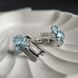 Срібні сережки з натуральним топазом 8.333ct (2179733) 2179733 фото 3