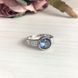 Серебряное кольцо с мистик топазом 3.723ct, вес изделия 3,69 гр (1937471) 18 размер 1937471 фото 2