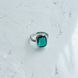 Серебряное кольцо с аквамарином nano 5.533ct, вес изделия 3,72 гр (2140146) 17 размер 2140146 фото 2