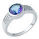 Серебряное кольцо с мистик топазом 3.723ct, вес изделия 3,69 гр (1937471) 18 размер 1937471 фото 1