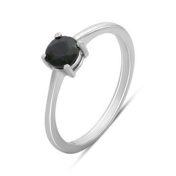 Серебряное кольцо с натуральным сапфиром 0.65ct, вес изделия 1,65 гр (2178897) 17.5 размер 2178897 фото