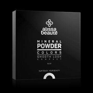 Минеральная компактная пудра 01 Светлый беж Mineral Powder Alissa Beaute, 9 г A102 фото