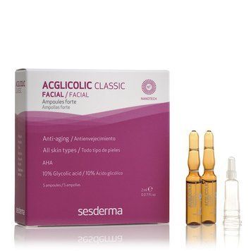 Ампулы с гликолевой кислотой SeSDerma Acglicolic Classic Ampoules Forte 5*2 мл 40000007 фото