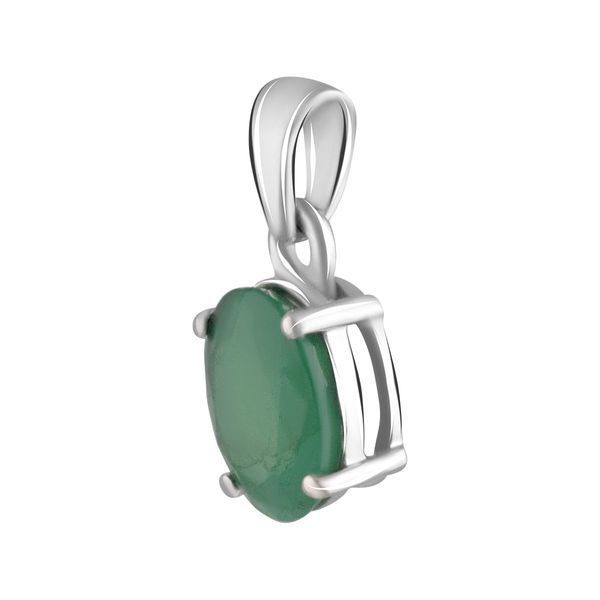 Серебряная подвеска с изумрудом 1.25ct (2106739) 2106739 фото
