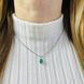Серебряная подвеска с изумрудом 1.25ct (2106739) 2106739 фото 3