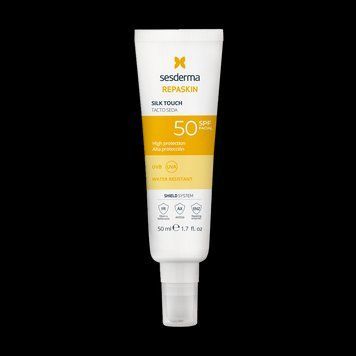 Сесдерма Солнцезащитный крем для лица Sesderma Repaskin Silk Touch SPF 50, 50 мл 40008199 фото