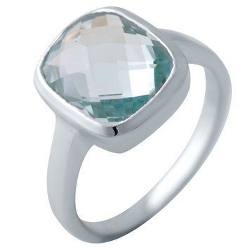 Серебряное кольцо с натуральным топазом 5.755ct, вес изделия 4,6 гр (2042600) 18 размер 2042600 фото