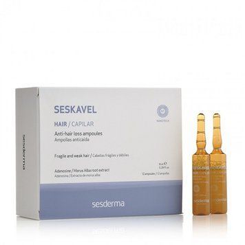 Сыворотка в ампулах против выпадения волос SeSDerma Seskavel Anti-Hair Loss 12х8 мл 40003534 фото
