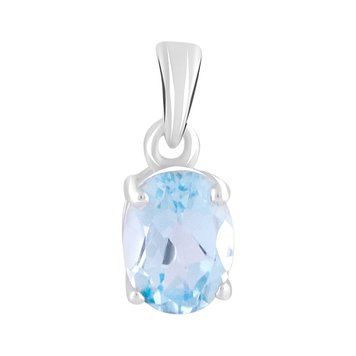 Срібна підвіска з топазом 1.48ct (2113546) 2113546 фото