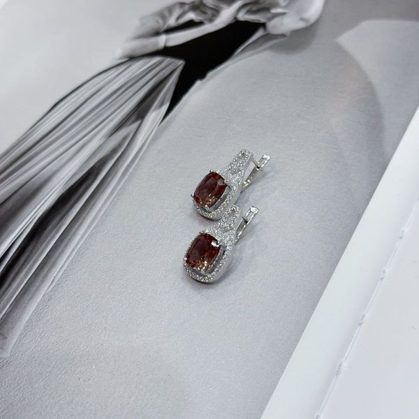 Серебряные серьги с Султанит султанитом 7.4ct (2171331) 2171331 фото