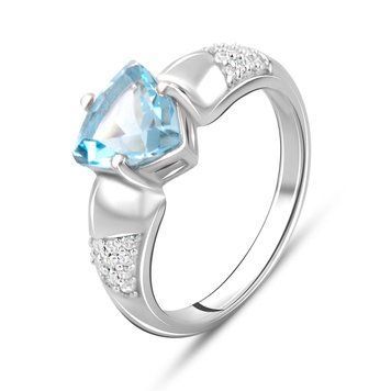 Срібна каблучка з натуральним топазом 2.275ct, вага виробу 3,52 гр (2097167) 17 розмір 2097167 фото