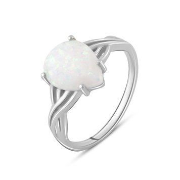 Серебряное кольцо с опалом 1.306ct, вес изделия 2,4 гр (2085744) 17 размер 2085744 фото