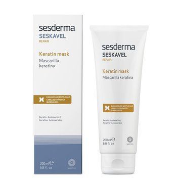 Восстанавливающая маска для волос с кератином SeSDerma Seskavel Repair Keratin Mask 200 мл 40003530 фото