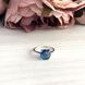 Срібна каблучка з топазом Лондон Блю 2.458ct, вага виробу 2,23 гр (1533734) 17.5 розмір 1533734 фото 2