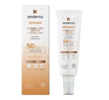 Сесдерма Солнцезащитный флюид для лица Sesderma Repaskin Invisible Fluid SPF 50, 50 мл 40005609 фото