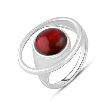 Серебряное кольцо с искуственным аммолитом 2.825ct, вес изделия 6,02 гр (2130413) 17.5 размер 2130413 фото