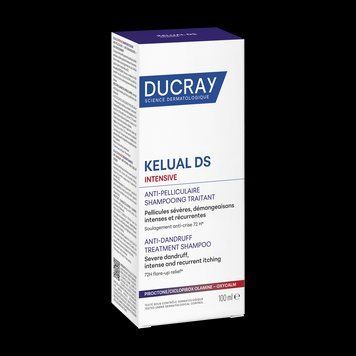 Дюкрэ Келюаль DS Интенсив шампунь для лечения тяжелых форм перхоти Ducray Kelual DS Intensive shampooing 100 мл 2898223493 фото
