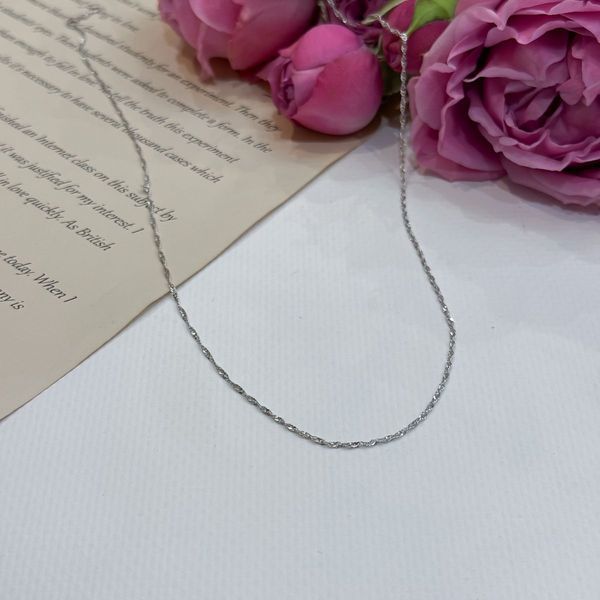 Серебряная цепочка с без камней, вес изделия 1,11 гр (2172253) 400 размер 2172253 фото