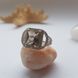 Серебряное кольцо с натуральным цитрином nano 3.577ct, топазом белым, вес изделия 4,3 гр (2122913) 17 размер 2122913 фото 2