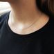 Серебряная цепочка с без камней, вес изделия 1,11 гр (2172253) 400 размер 2172253 фото 9