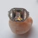 Серебряное кольцо с натуральным цитрином nano 3.577ct, топазом белым, вес изделия 4,3 гр (2122913) 17 размер 2122913 фото 3