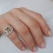 Серебряное кольцо с натуральным цитрином nano 3.577ct, топазом белым, вес изделия 4,3 гр (2122913) 17 размер 2122913 фото 4