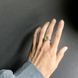 Серебряное кольцо с Натуральным зеленим кварцем 2.698ct, фианитами, вес изделия 3,43 гр (2162056) 18 размер 2162056 фото 8