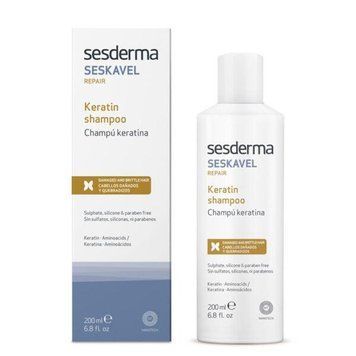 Сесдерма Seskavel Шампунь восстанавливающий с кератином Sesderma Seskavel Repair Keratin Shampoo, 200 мл 40003532 фото