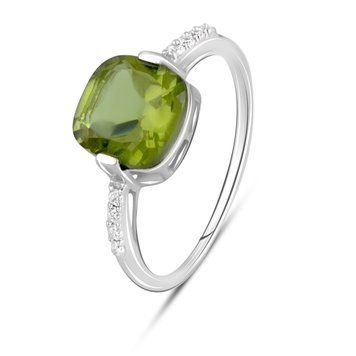 Срібна каблучка з Султаніт султанітом 3.04ct, вага виробу 2,54 гр (2020080) 17.5 розмір 2020080 фото