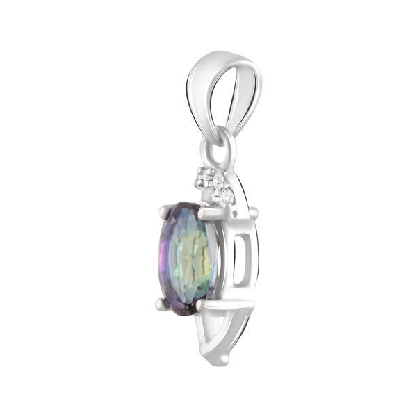 Срібна підвіска з містик топазом 1.2ct (2118572) 2118572 фото