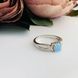 Срібна каблучка з опалом 0.373ct, вага виробу 2,82 гр (2097457) 17 розмір 2097457 фото 3